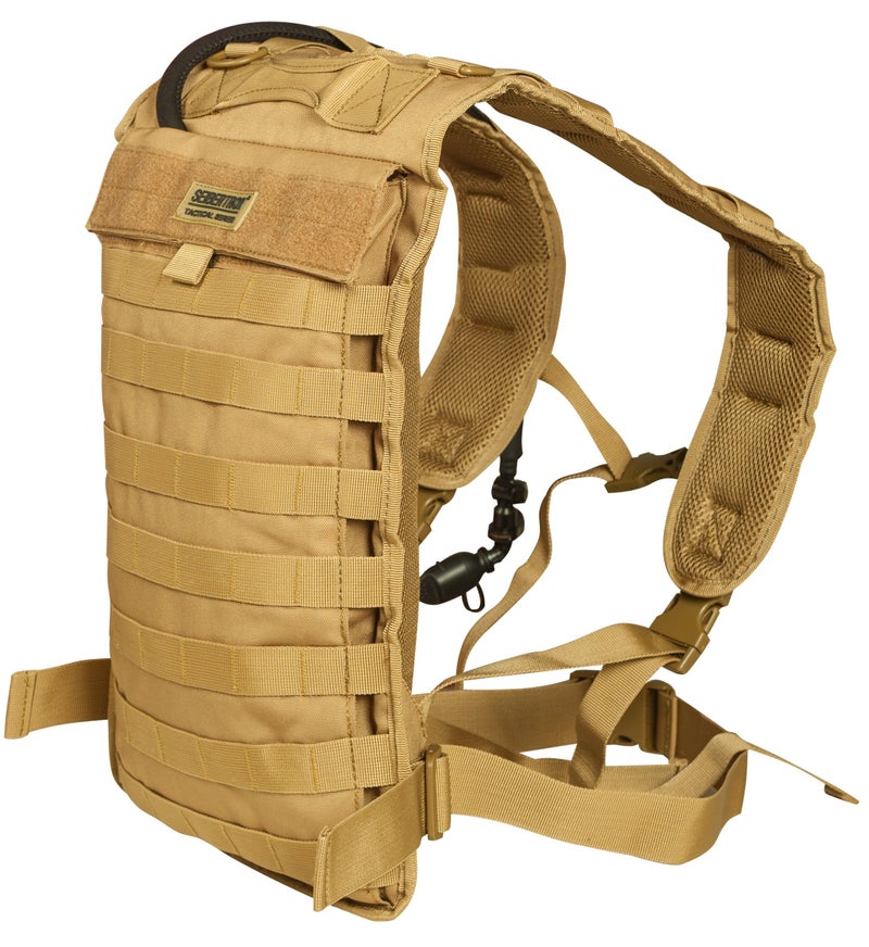 Seibertron Tactical Molle Hydration Carrier Pack Backpack Great for Outdoor Sports of Running Hiking Camping Cycling Motorcycle Fit 2L or 2.5L Water Bladder(not Included) Khaki - Image 1